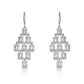 Original Megan Walford .925 Sterling Silver Cubic Zirconia Chandelier Earrings