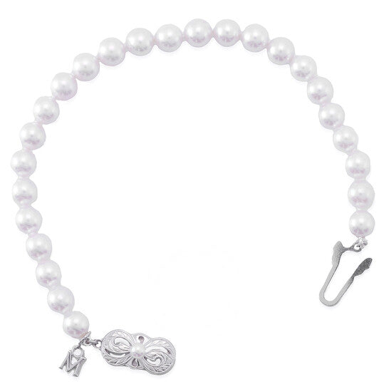 Original Mikimoto 6.5mm-6mm "A" Quality Akoya Pearl Bracelet With 18K White Gold Clasp