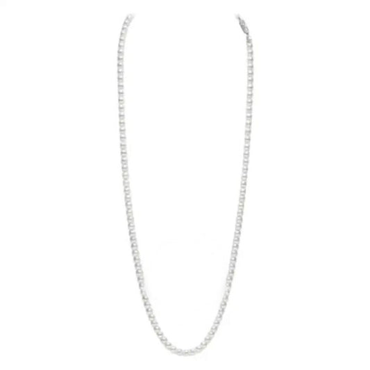 Original Mikimoto 7.5x7mm Quality A length 30" Akoya Cultured Strand Necklace with White Gold Clasp U75130W