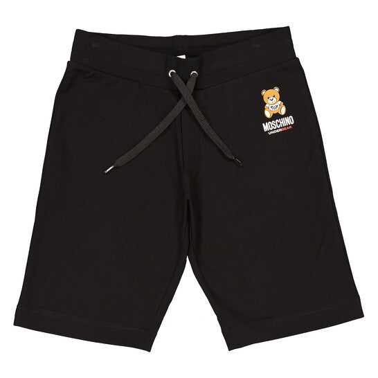 Moschino Milano store Logo Black Shorts 32