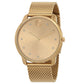 Original Movado Bold Evolution Quartz Crystal Gold Dial Men's Watch 3600903