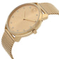 Original Movado Bold Evolution Quartz Crystal Gold Dial Men's Watch 3600903