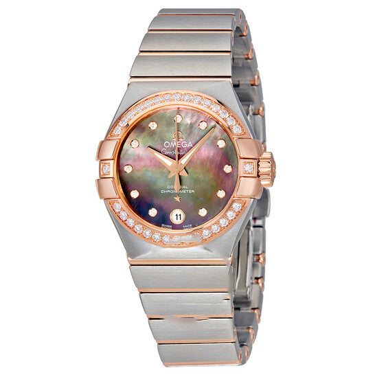 Original Omega Constellation Automatic Tahiti Mother of Pearl Dial Ladies Watch 123.25.27.20.57.006