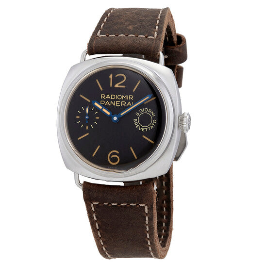 Original Panerai Radiomir 8 Days "Otto Giorni" Hand Wind Black Dial Men's Watch PAM00992