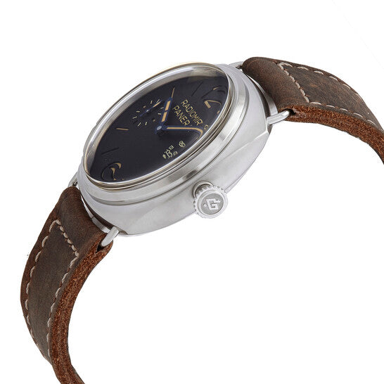 Original Panerai Radiomir 8 Days "Otto Giorni" Hand Wind Black Dial Men's Watch PAM00992