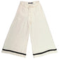 Original Polo Ralph Lauren White Satin Wide Leg Pants