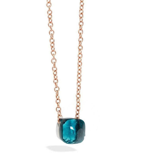 Original Pomellato Nudo Necklace with London Blue Topaz