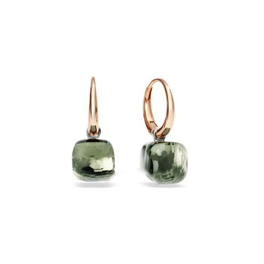 Original Pomellato Nudo Petit Prasiolite Drop Earrings