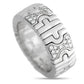 Original Pre-Owned Bvlgari Parentesi 18K White Gold 0.55ct Diamond Band Ring