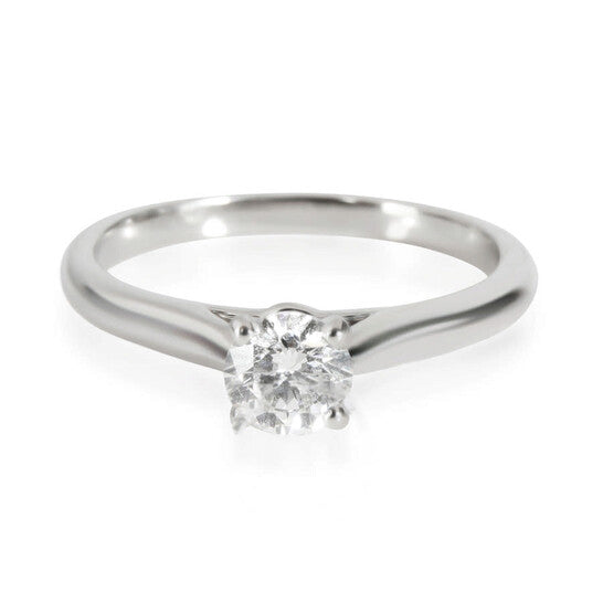 Original Pre-Owned Cartier 1895 Diamond Engagement Ring in  Platinum G VS1 0.35 CTW