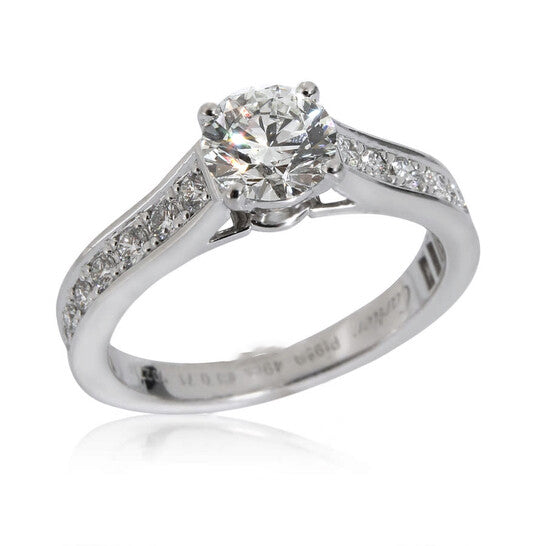 Original Pre-Owned Cartier 1895 Diamond Engagement Ring in  Platinum G VS1 1 CTW