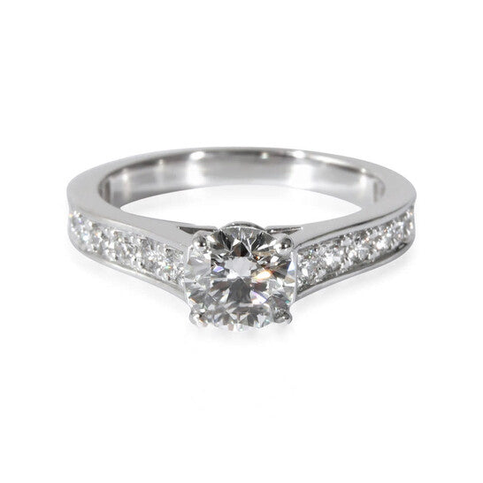 Original Pre-Owned Cartier 1895 Diamond Engagement Ring in  Platinum G VS1 1 CTW