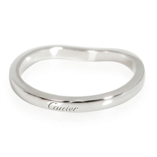 Original Pre-Owned Cartier Ballerine Curved Wedding Band in Platinum