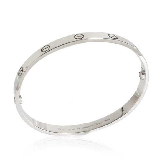 Original Pre-Owned Cartier Love Bracelet (White Gold), Size 18