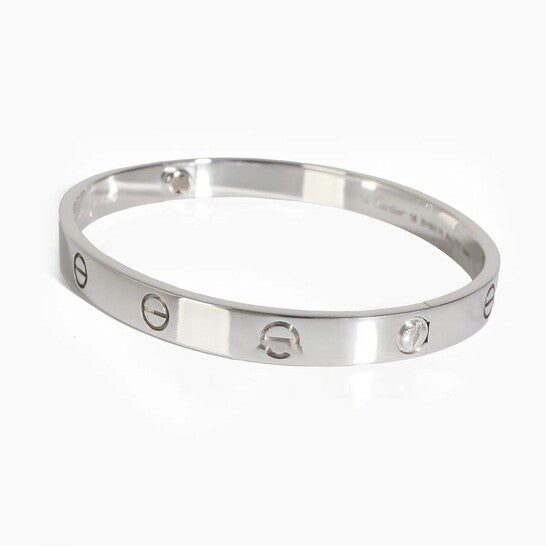 Original Pre-Owned Cartier Love Bracelet (White Gold), Size 18