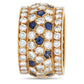 Original Pre-Owned Cartier Nigeria 18K Yellow Gold 5.50ct Diamond and Sapphire Ring