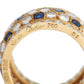 Original Pre-Owned Cartier Nigeria 18K Yellow Gold 5.50ct Diamond and Sapphire Ring