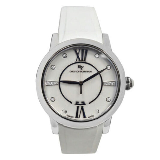 Original Pre-owned David Yurman Classic T727-M Quartz Diamond White Dial Ladies Watch T727-M