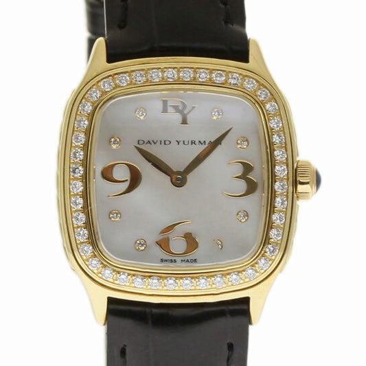 Original Pre-owned David Yurman Thoroughbred Diamond White Mother of Pearl Dial Ladies Watch T304-X588