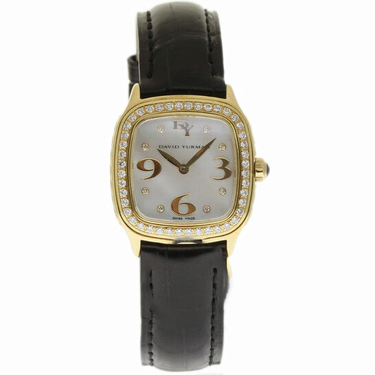 Original Pre-owned David Yurman Thoroughbred Diamond White Mother of Pearl Dial Ladies Watch T304-X588