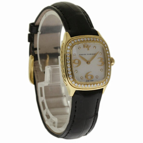 Original Pre-owned David Yurman Thoroughbred Diamond White Mother of Pearl Dial Ladies Watch T304-X588