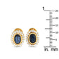 Original Pre-Owned LB Exclusive 18K Yellow Gold 0.50ct Diamond and Sapphire Earrings