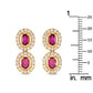 Original Pre-Owned LB Exclusive 18K Yellow Gold 0.70ct Diamond and Ruby Drop Earrings MF14 012424