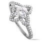 Original Pre-Owned Louis Vuitton Monogram Fusion Platinum and Diamond Engagement Ring