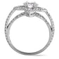 Original Pre-Owned Louis Vuitton Monogram Fusion Platinum and Diamond Engagement Ring