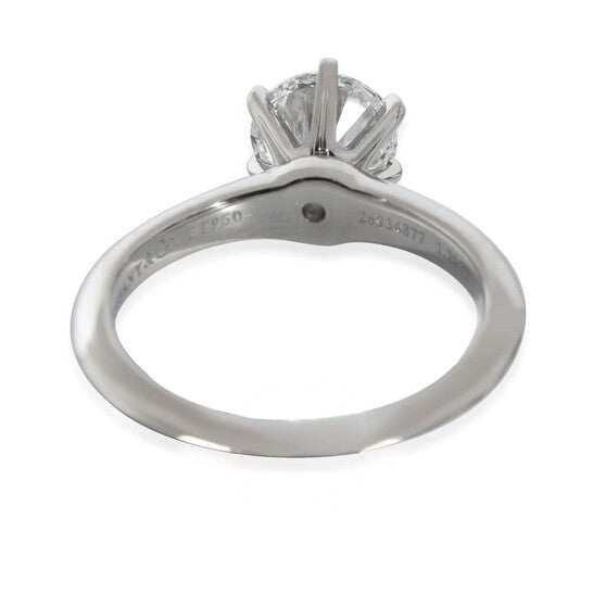 Original Pre-Owned Tiffany & Co. Diamond Engagement Ring in  Platinum E VS2 1.29 CTW