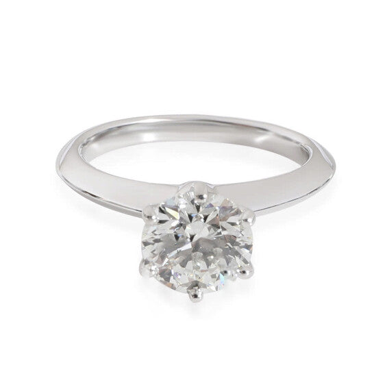 Original Pre-Owned Tiffany & Co. Diamond Engagement Solitaire Ring in  Platinum H VS2 1.39 CT