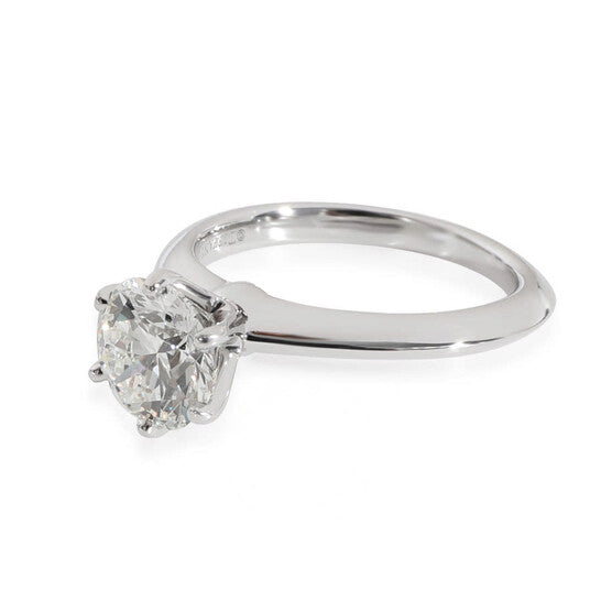 Original Pre-Owned Tiffany & Co. Diamond Engagement Solitaire Ring in  Platinum H VS2 1.39 CT