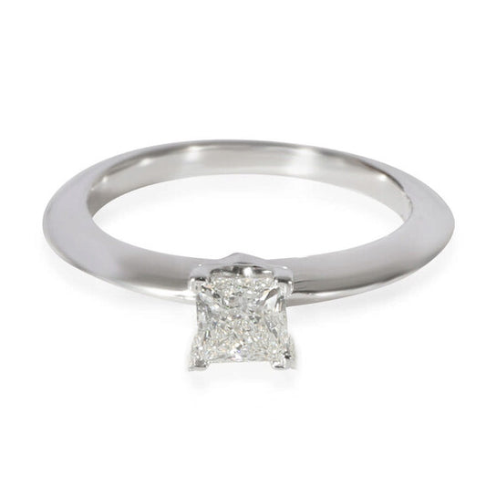 Original Pre-Owned Tiffany & Co. Diamond Solitaire Ring in 950 Platinum H VS1 0.18 CTW