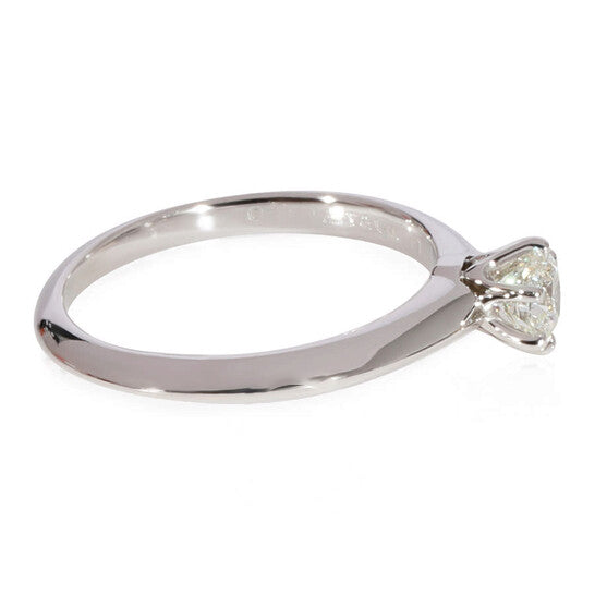 Original Pre-Owned Tiffany & Co. Diamond Solitaire Ring in 950 Platinum I VVS1 0.31 CTW