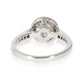 Original Pre-Owned Tiffany & Co. Halo Engagement Ring in Platinum G VVS2 1.66 CTW