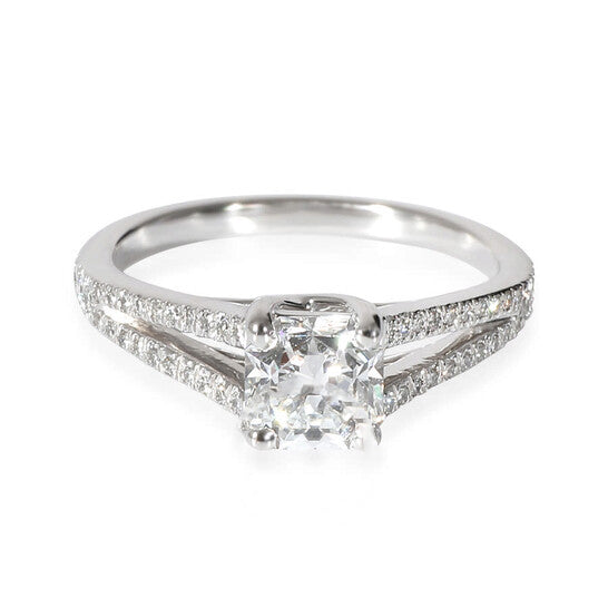 Original Pre-Owned Tiffany & Co. Lucida Split Shank Diamond Engagement Ring, Platinum D VVS2 0.70Ct