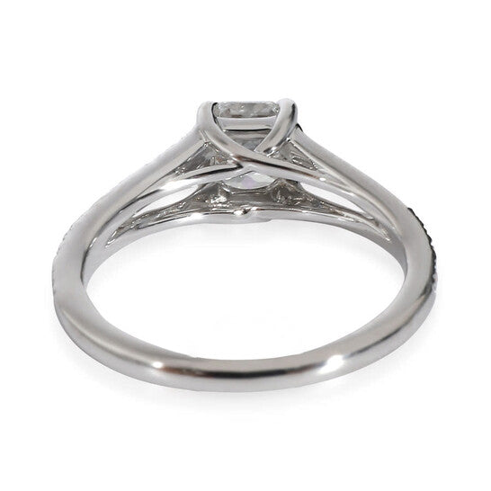 Original Pre-Owned Tiffany & Co. Lucida Split Shank Diamond Engagement Ring, Platinum D VVS2 0.70Ct