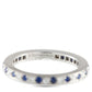 Original Pre-Owned Tiffany   Co. Platinum Diamond and Sapphire Eternity Band Ring