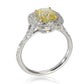 Original Pre-Owned Tiffany & Co. Soleste Yellow Diamond Engagement Ring in 18k Gold & Platinum 1.98