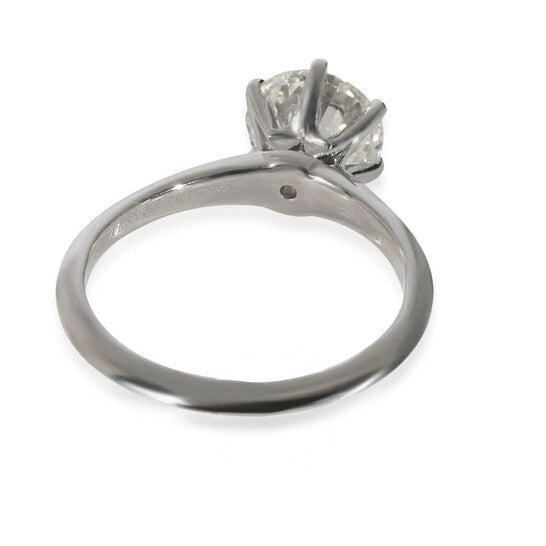 Original Pre-Owned Tiffany & Co. Solitaire Diamond  Engagement  Ring in  Platinum I VS1 2.17 CTW