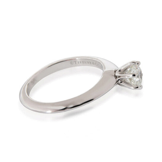 Original Pre-Owned Tiffany & Co. Solitaire Engagement Ring In Platinum .40 CTW.