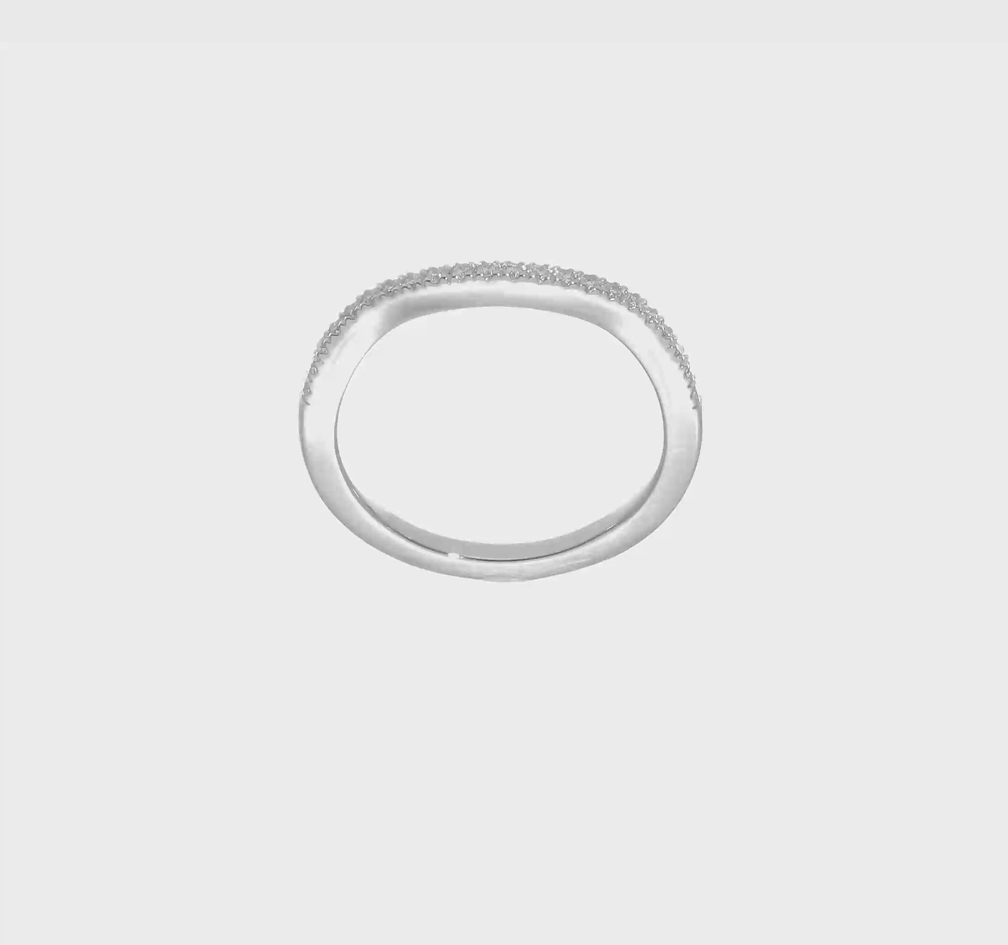 14K White Gold Real Diamond Contoured Wedding Band-RM2564B-018-WAA