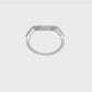 0.13ct. CZ Solid Real 14K White Gold Wedding Wedding Band Ring-rm2257b-013-waa