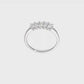 14K White Gold 5-Stone Real Diamond Band-RM3178B-050-WAA