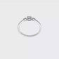 0.10ct. CZ Solid Real 14k White Polish Petite Rope Edge Round Complete Dia Ring-rm7787e-010-waa