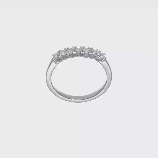 14k White Gold Real Diamond Wedding Band-RM2772B-035-WAA