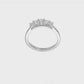 14K White Gold 5-Stone Real Diamond Band-RM3184B-050-WAA