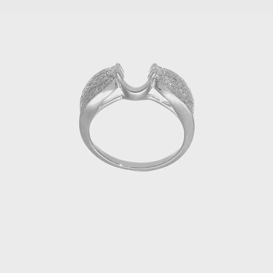 14K White Gold Real Diamond Wrap-RM3088B-025-WAA