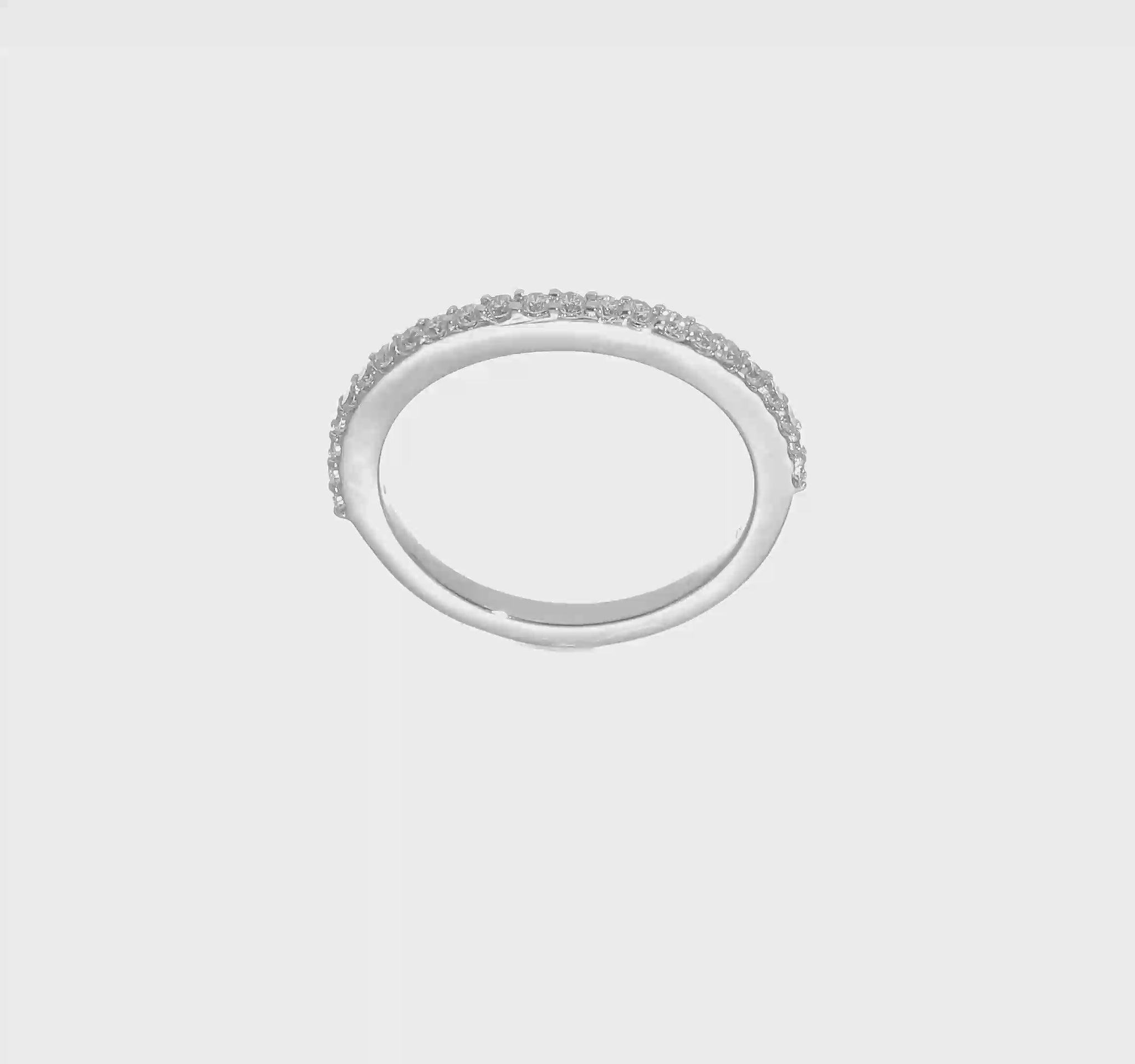 14K White Gold Real Diamond Wedding Band-RM2335B-035-WAA