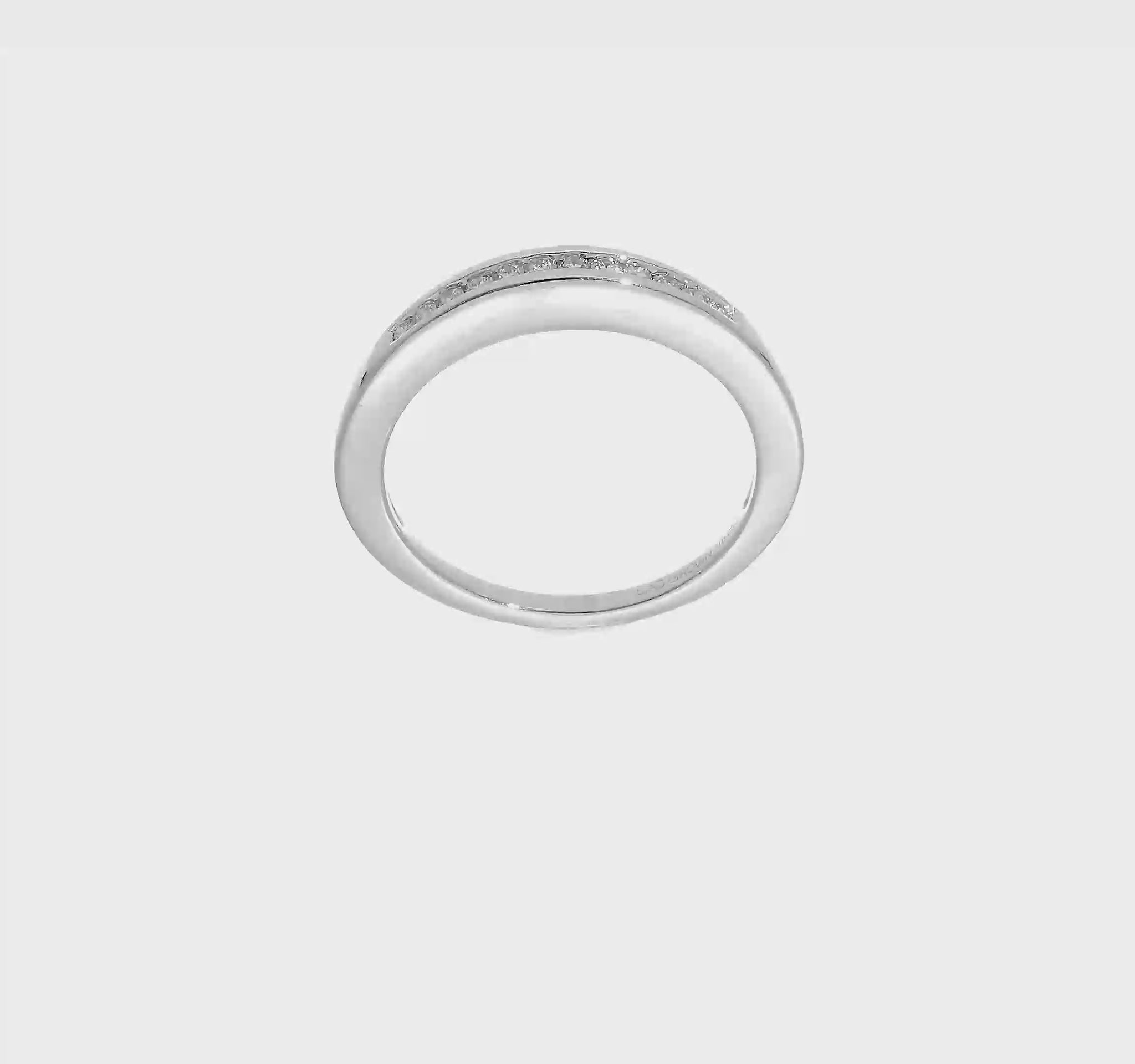 14k White Gold Real Diamond Wedding Band-RM2670B-015-WAA